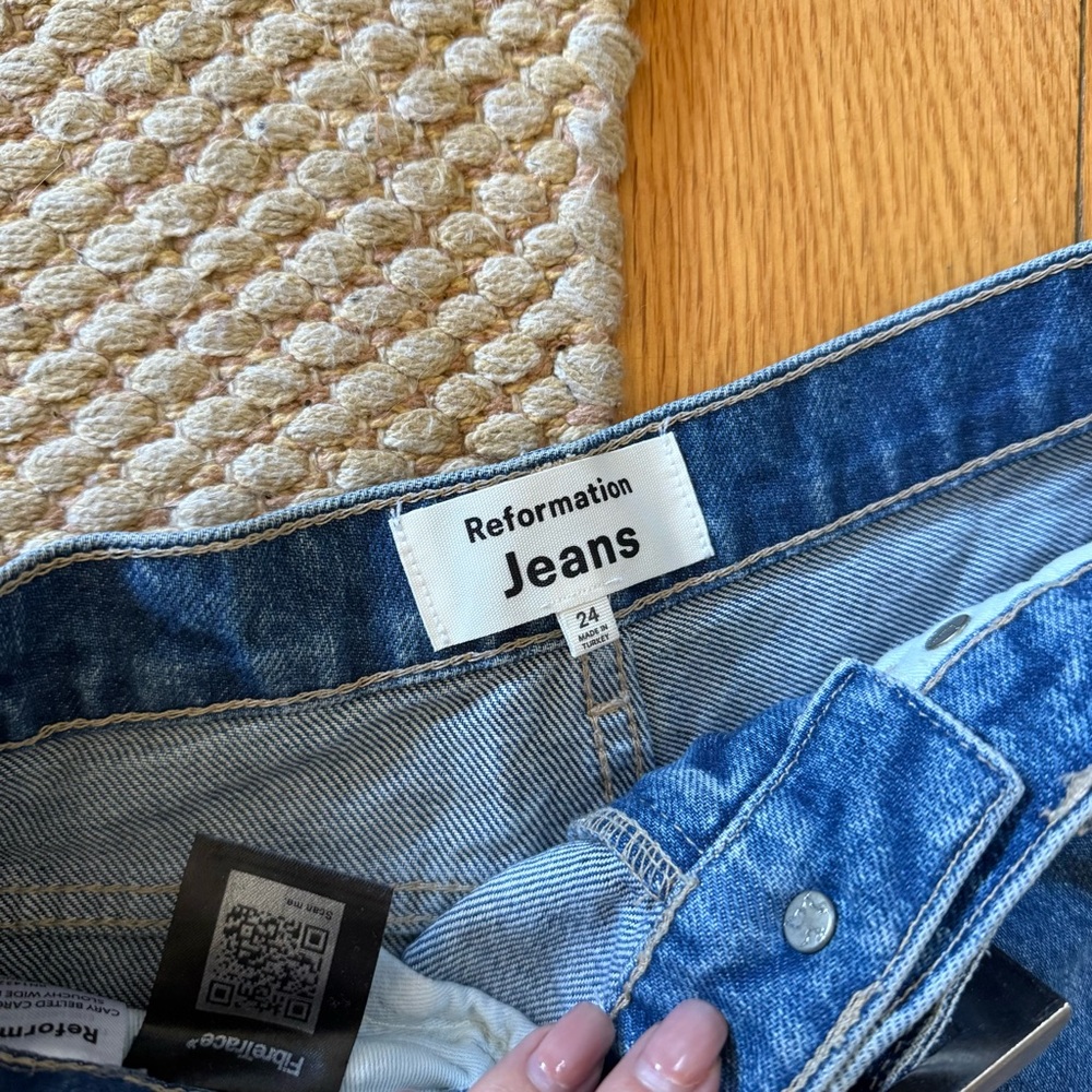 NWOT Reformation Cary Cargo Jeans - Picture 7 of 11